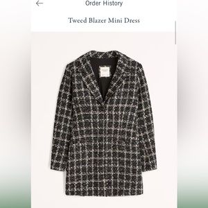 Abercrombie tweed blazer dress